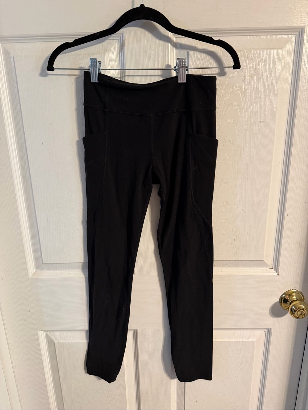 Athleta Black Girls' High-Waist Leggings with Hidden Pocket